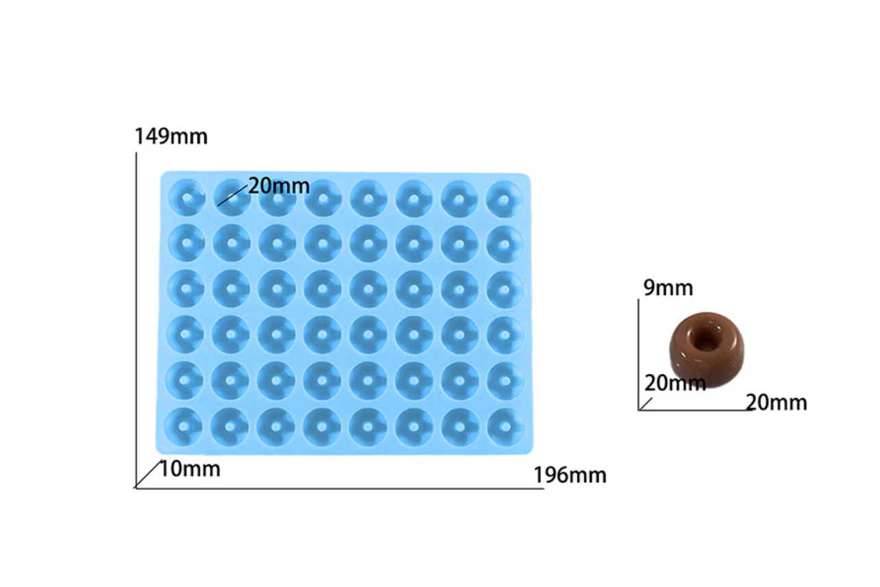 Силиконов молд „Мини понички“ – син-Art.№2511238 Материали за сапуни Art, Home & Decor 3 Силиконов молд „Мини понички“ – син-Art.№2511238 - Image 2