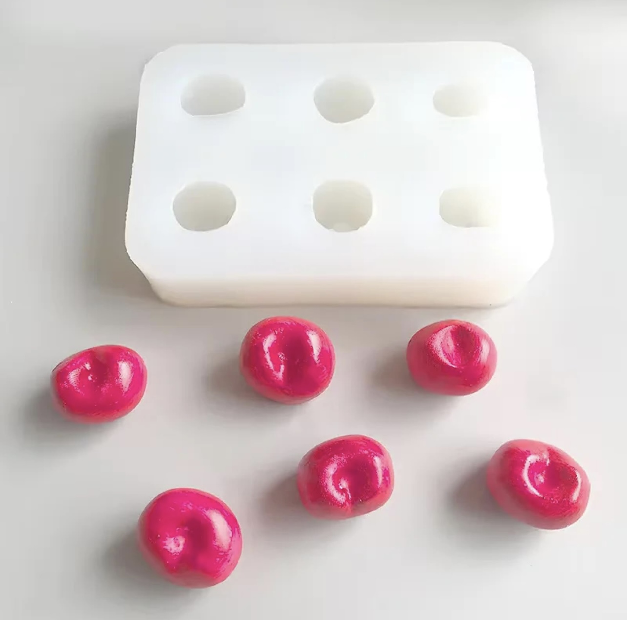 Силиконов молд за череши – 6 форми Art.№2511239 Материали за сапуни Art, Home & Decor 3 Силиконов молд за череши – 6 форми Art.№2511239 - Image 2
