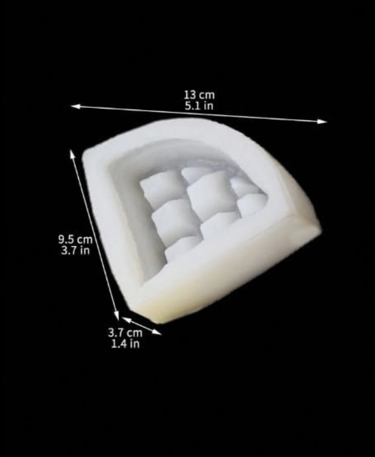 Силиконов молд за триъгална гофрета- Art.№2511248 Материали за сапуни Art, Home & Decor 3 Силиконов молд за триъгална гофрета- Art.№2511248 - Image 2