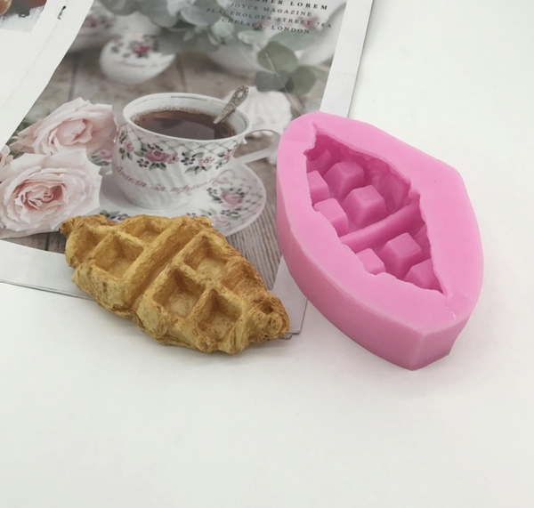 Silicone mold for waffle croissant - Art.№2511247 Soap casting molds Art, Home & Decor Silicone mold for waffle croissant - Art.№2511247 Soap casting molds Art, Home & Decor