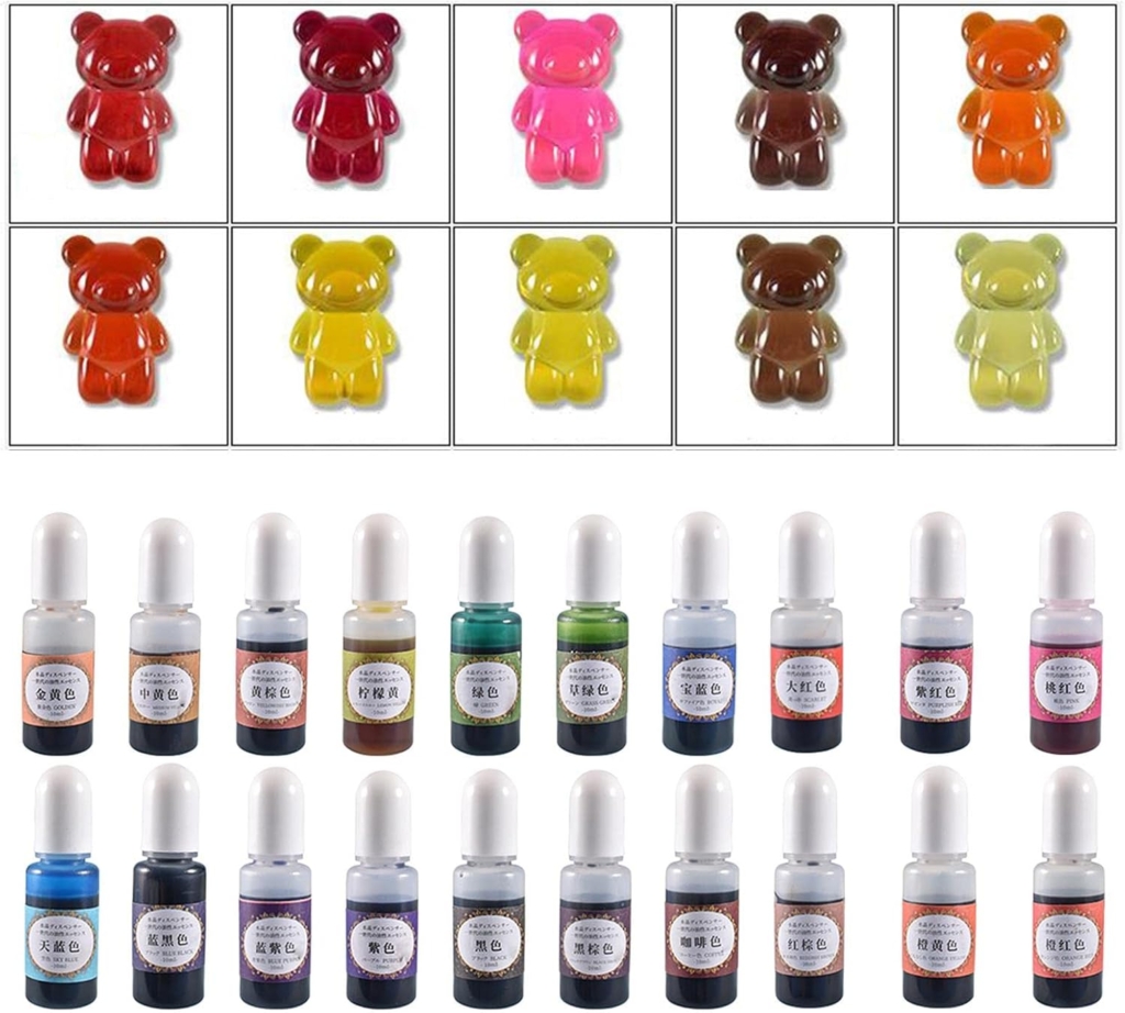 Комплект течни оцветители за епоксидна смола –20 цвята (по 10 ml) Оцветители и пигменти Art, Home & Decor