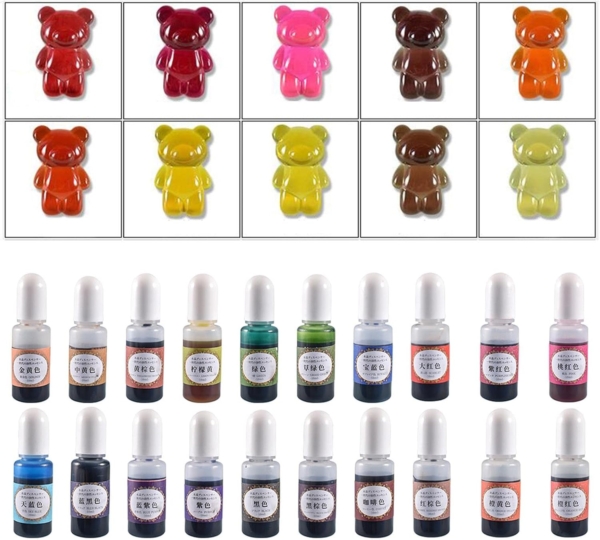 Комплект течни оцветители за епоксидна смола –20 цвята (по 10 ml) Оцветители и пигменти Art, Home & Decor Комплект течни оцветители за епоксидна смола –20 цвята (по 10 ml) Оцветители и пигменти Art, Home & Decor