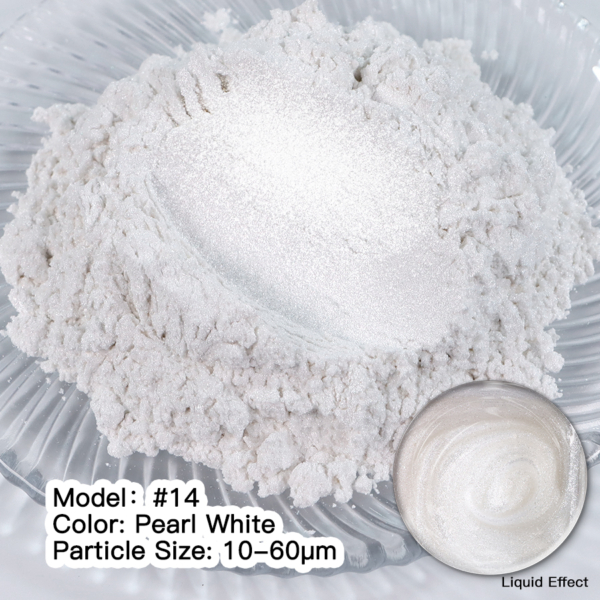 Мика Пигмент PEARL WHITE #14 Оцветители и пигменти Art, Home & Decor
