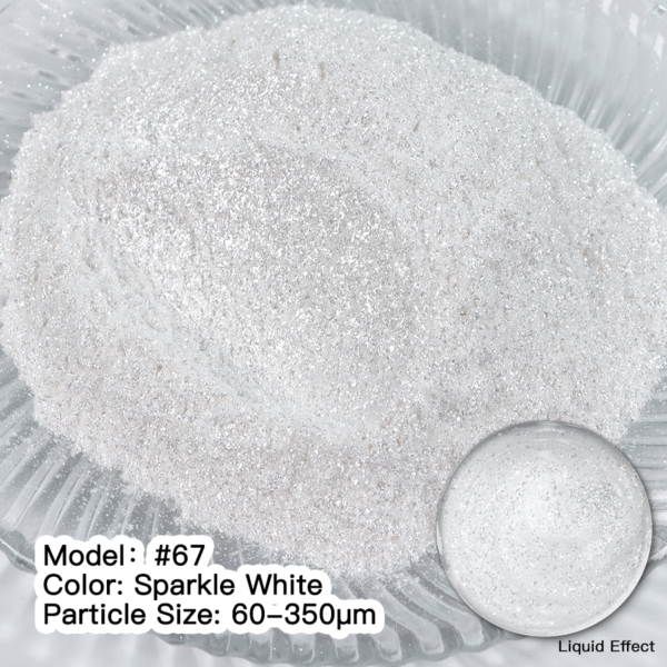 Pigment Mica SPARKLE WHITE №67 Pigmenți MICA pulbere Art, Home & Decor