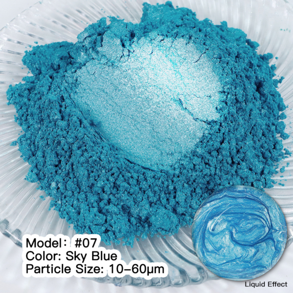 Мика Пигмент SKY BLUE #07 Прахообразни МИКА пигменти Art, Home & Decor