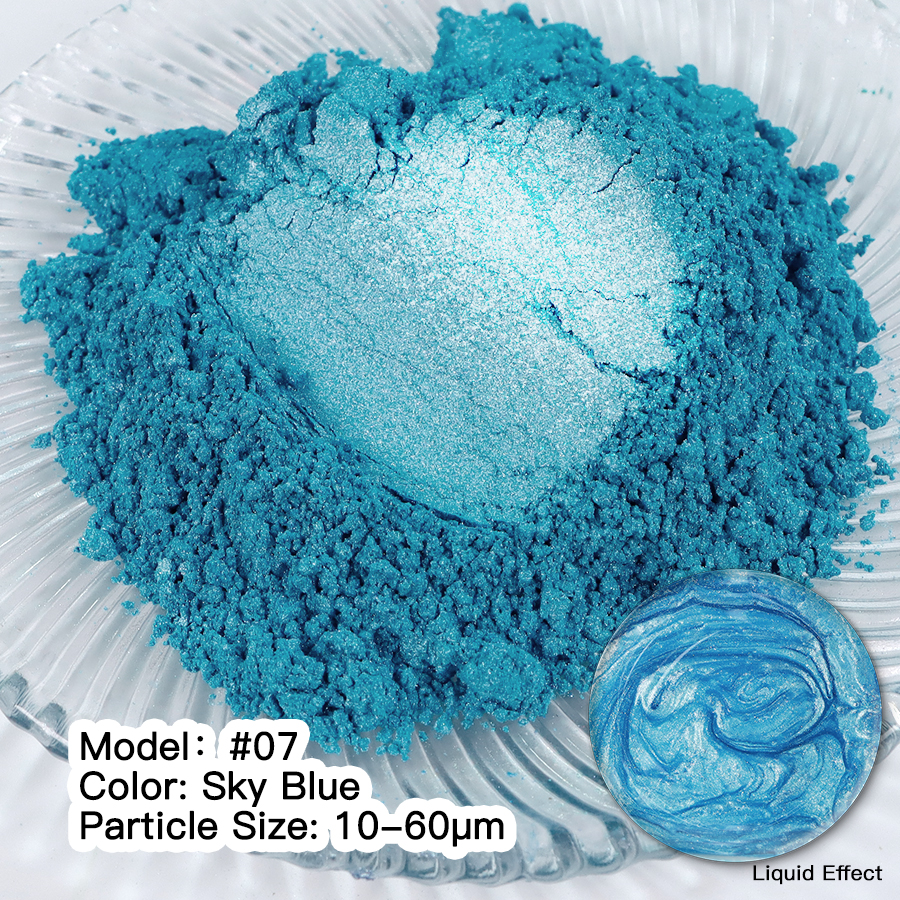 Мика Пигмент SKY BLUE #07 Прахообразни МИКА пигменти Art, Home & Decor
