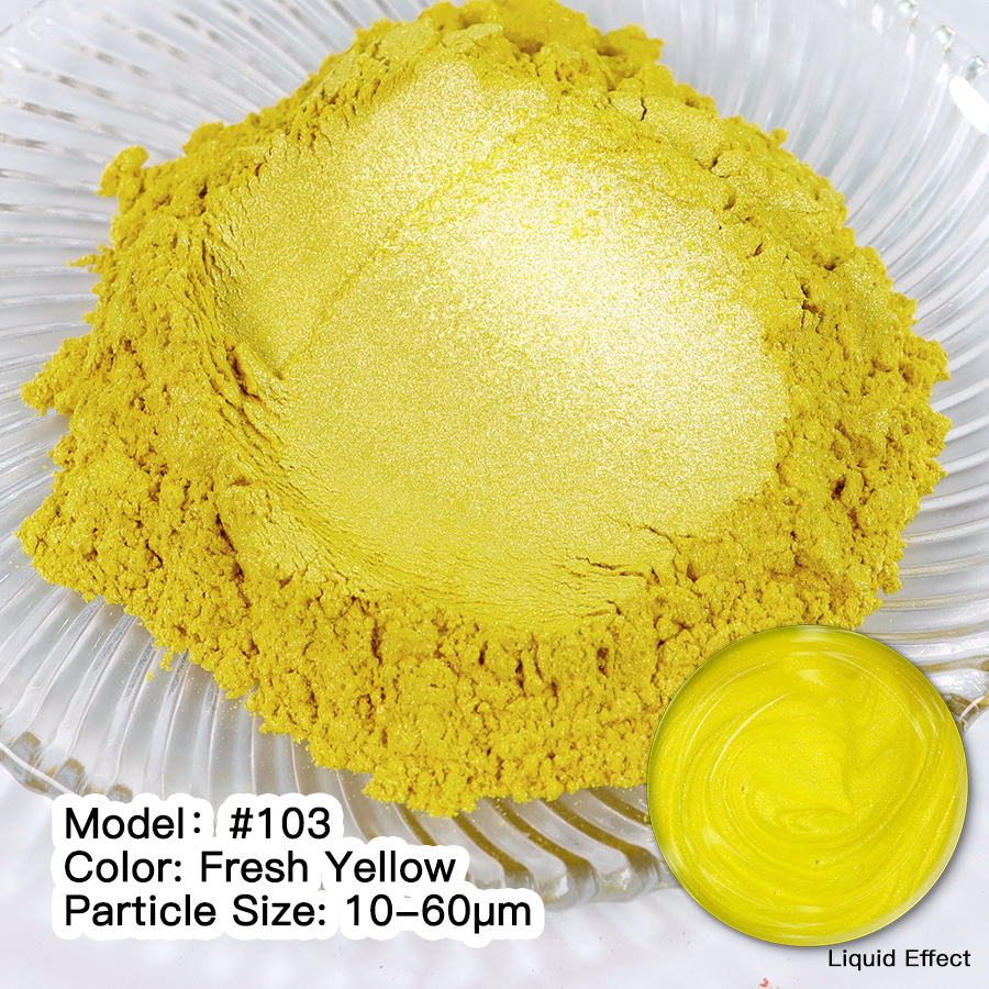 Мика Пигмент FRESH YELLOW № 103 Оцветители и пигменти Art, Home & Decor