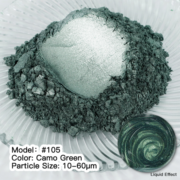 Mica Pigment CAMO GREEN #105 Powdered MICA Pigments Art, Home & Decor Mica Pigment CAMO GREEN #105 Powdered MICA Pigments Art, Home & Decor