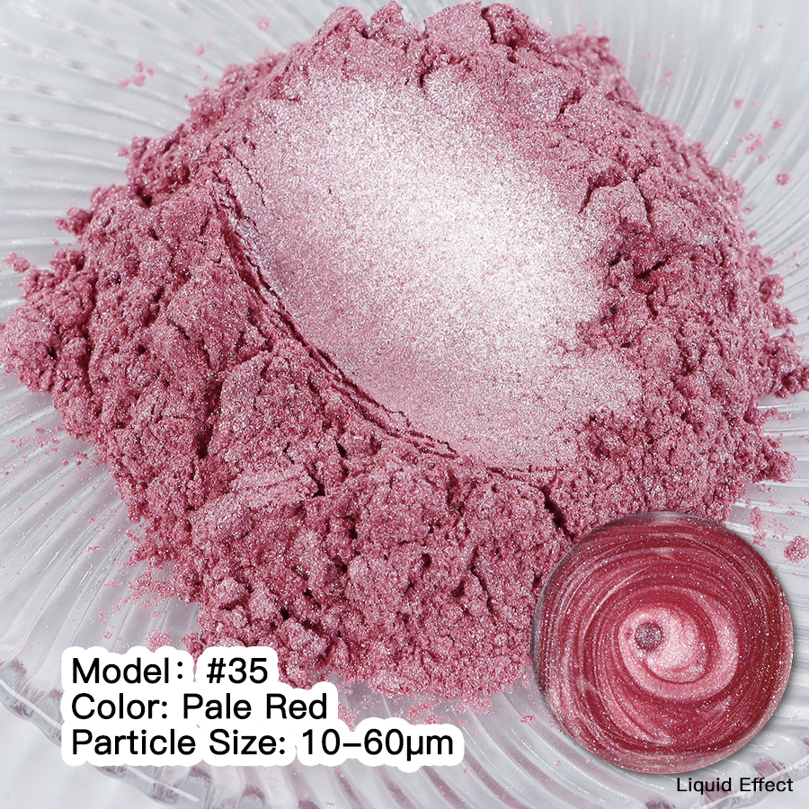 Мика Пигмент PALE RED # 35 Прахообразни МИКА пигменти Art, Home & Decor