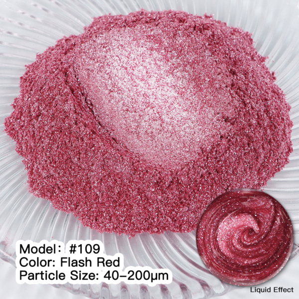 Pigment Mika FLASH RED Nr. 109 Pigmenți pulberi MIKA Art, Home & Decor