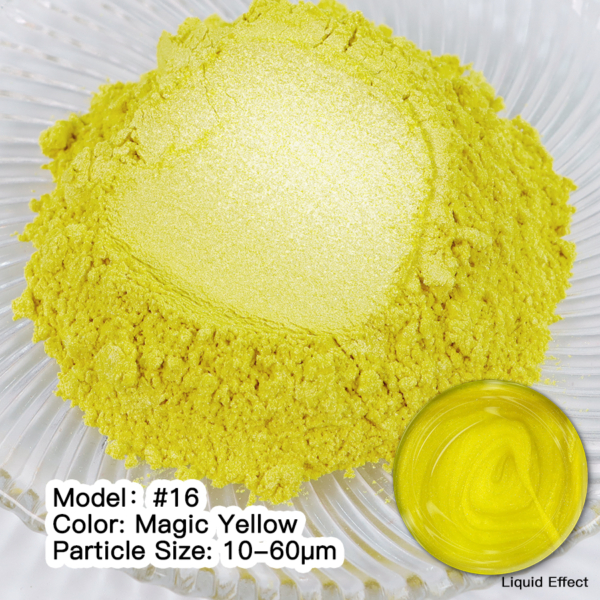 Мика Пигмент MAGIC YELLOW № 16 Прахообразни МИКА пигменти Art, Home & Decor