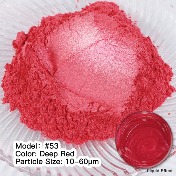 Pigment Mica DEEP RED Nr. 53 Pigmenți MICA pulbere Art, Home & Decor