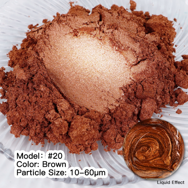 Μίκα Πίγμα BROWN #20 Σκόνη ΜΙΚΑ πίγματα Art, Home & Decor