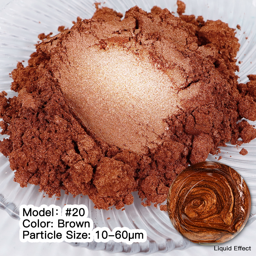 Мика Пигмент BROWN #20 Прахообразни МИКА пигменти Art, Home & Decor