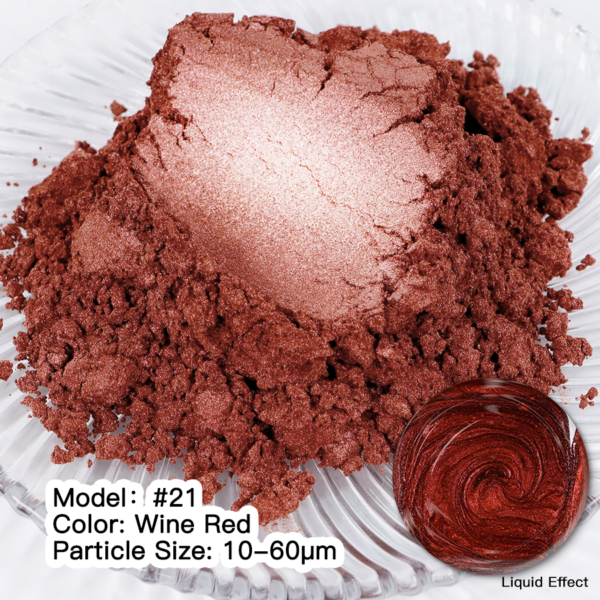 Μίκα Πίγμα WINE RED #21 Σκόνη ΜΙΚΑ πίγματα Art, Home & Decor