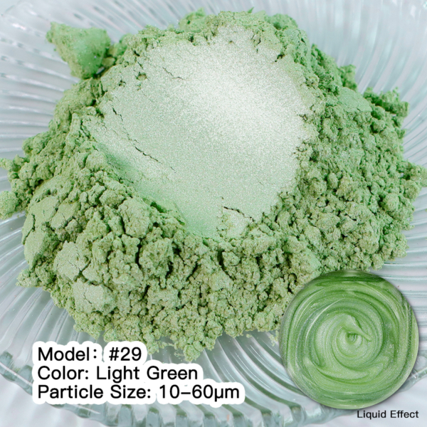 Мика Пигмент LIGHT GREEN #29 Прахообразни МИКА пигменти Art, Home & Decor