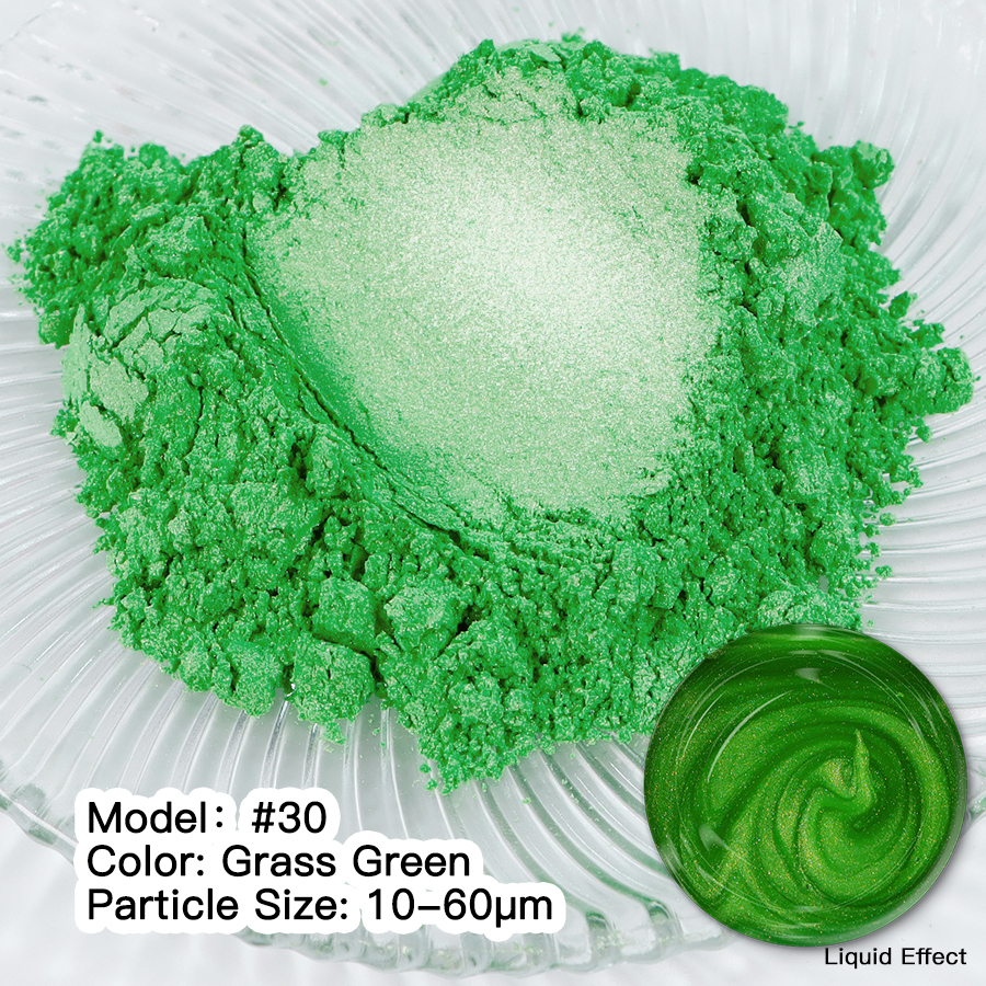 Мика Пигмент GRASS GREEN #30 Прахообразни МИКА пигменти Art, Home & Decor