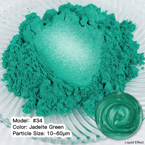 Мика Пигмент JADEITE GREEN #34 Прахообразни МИКА пигменти Art, Home & Decor