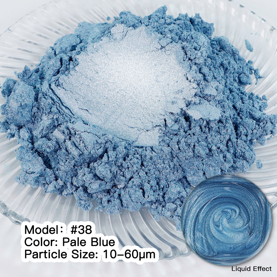 Мика Пигмент PALE BLUE #38 Прахообразни МИКА пигменти Art, Home & Decor