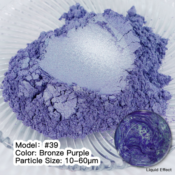 Pigment Mica BRONZE PURPLE #39 Pigmenți MICA pulbere Art, Home & Decor