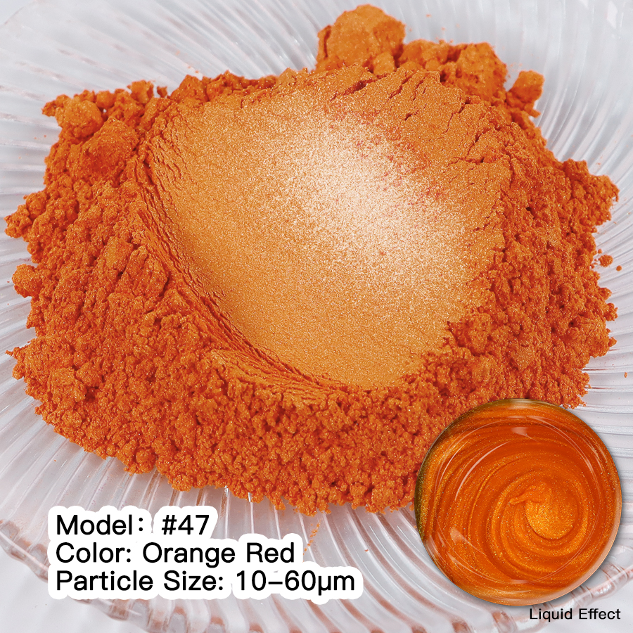 Мика Пигмент ORANGE RED # 47 Оцветители и пигменти Art, Home & Decor