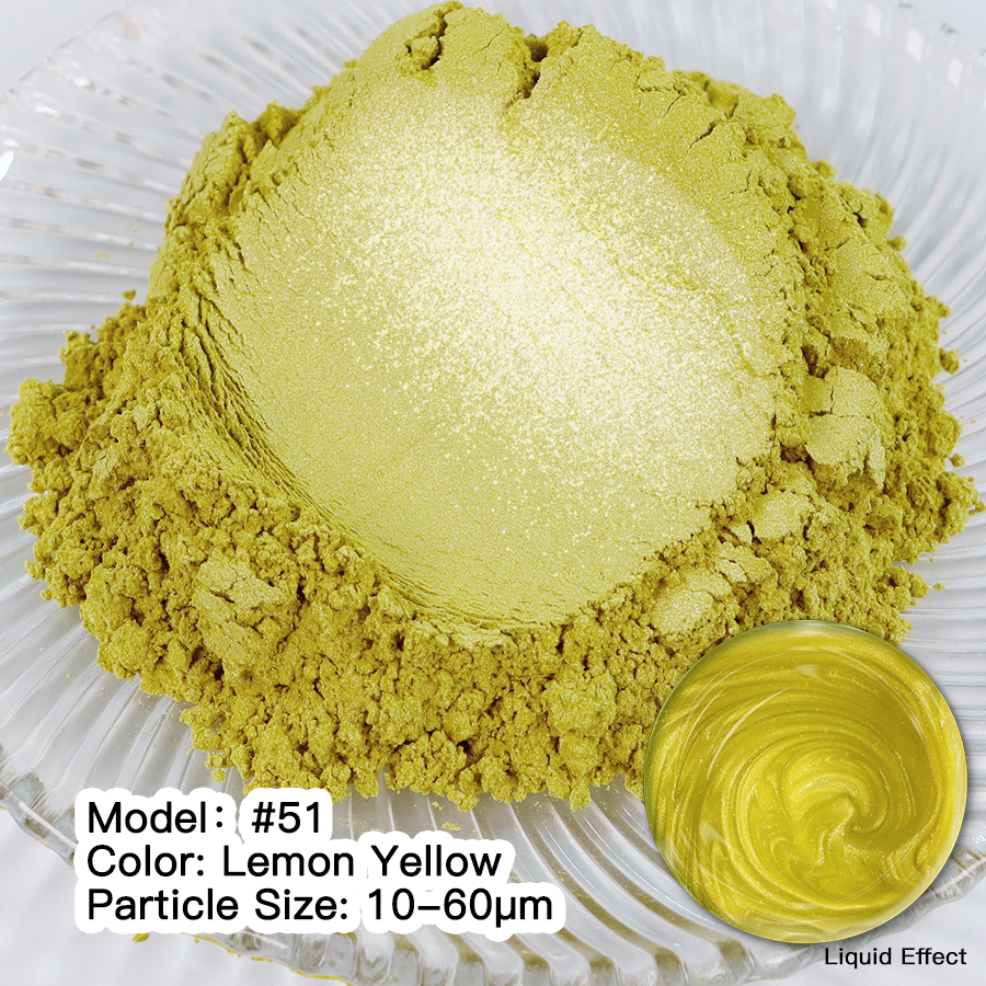 Мика Пигмент LEMON YELLOW #51 Оцветители и пигменти Art, Home & Decor