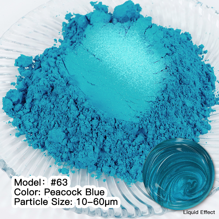 Мика Пигмент PEACOCK BLUE #63 Оцветители и пигменти Art, Home & Decor