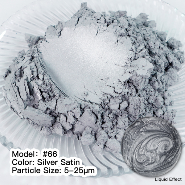 Pigment Mika SILVER SATIN #66 Pigmenți MICA pudră Art, Home & Decor