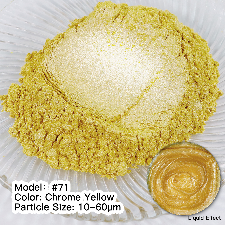 Мика Пигмент CHROME YELLOW #71 Прахообразни МИКА пигменти Art, Home & Decor