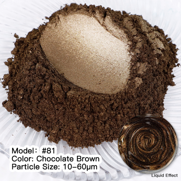 Pigment Mica CHOCOLATE BROWN #81 Pigmenți MICA pulbere Artă, Casă & Decor