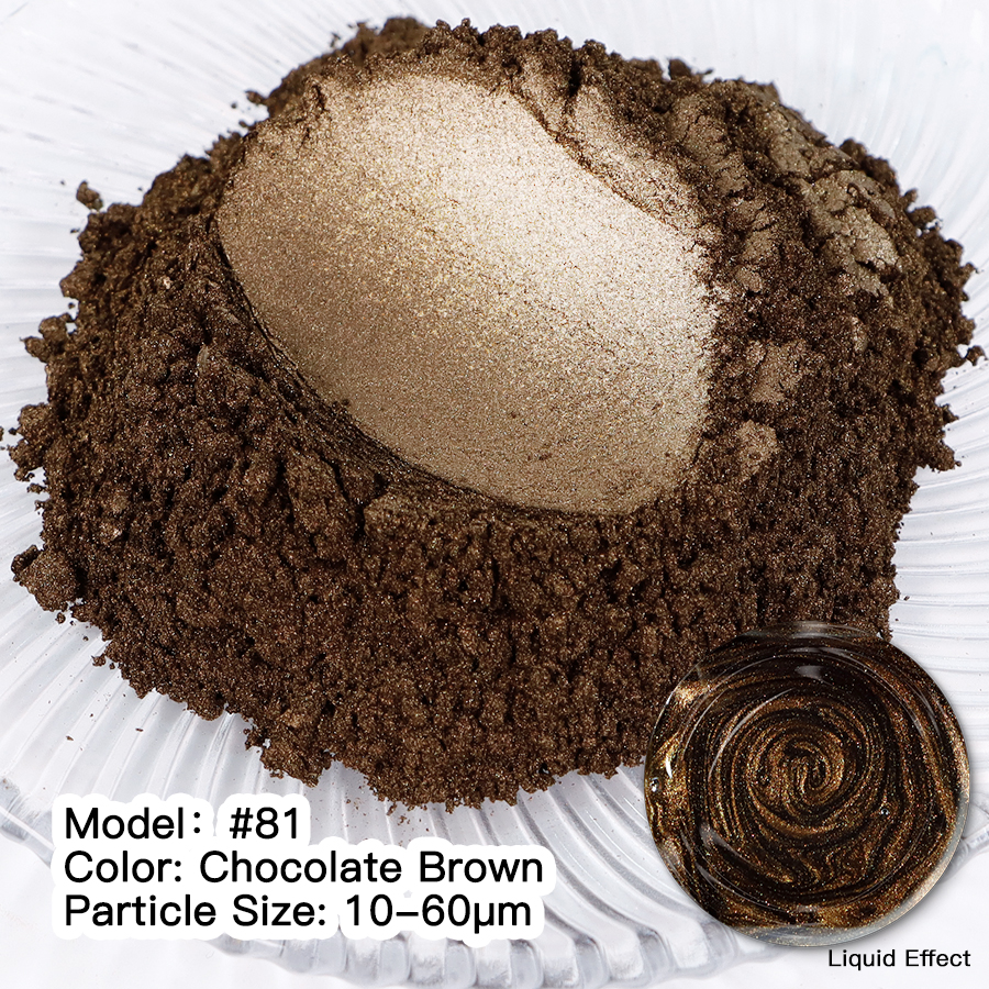 Мика Пигмент CHOCOLATE BROWN #81 Прахообразни МИКА пигменти Art, Home & Decor