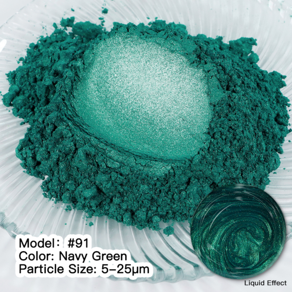 Mica Pigment NAVY GREEN #91 Powdered MICA pigments Art, Home & Decor