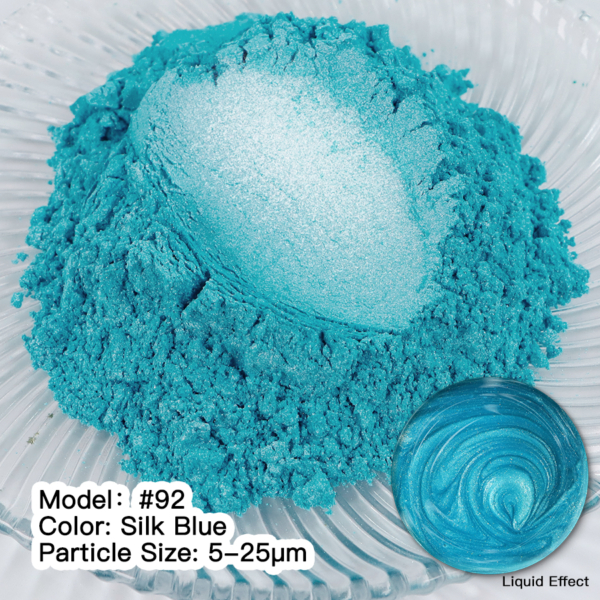 Pigment Mica Turquoise SILK BLUE #92 Pigmenți MICA pulbere Artă, Casă & Decor