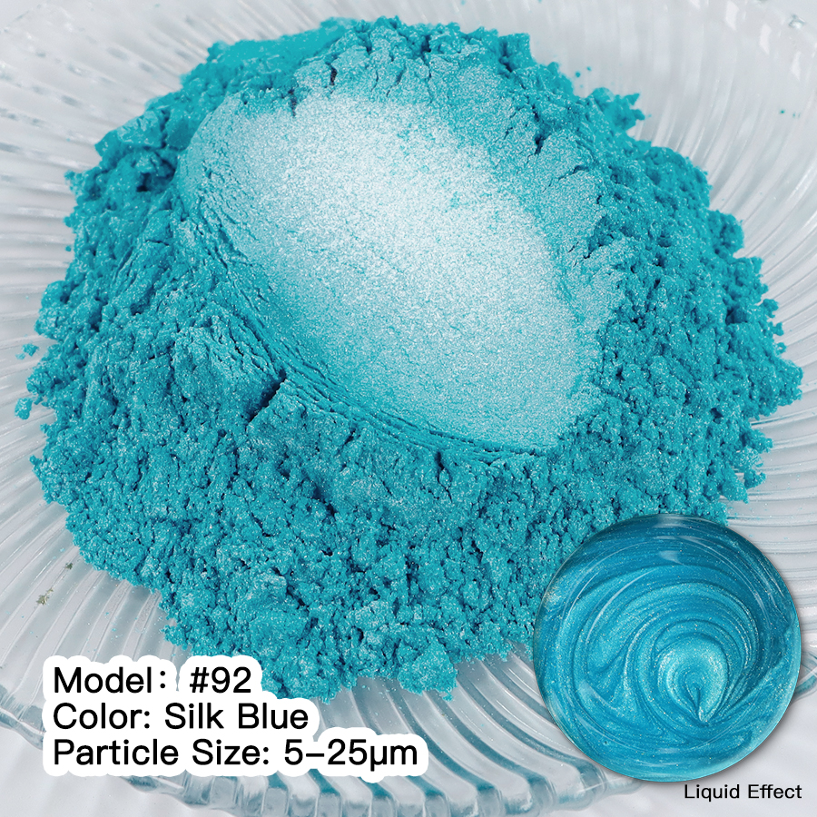 Мика Пигмент Turquoise SILK BLUE #92 Оцветители и пигменти Art, Home & Decor