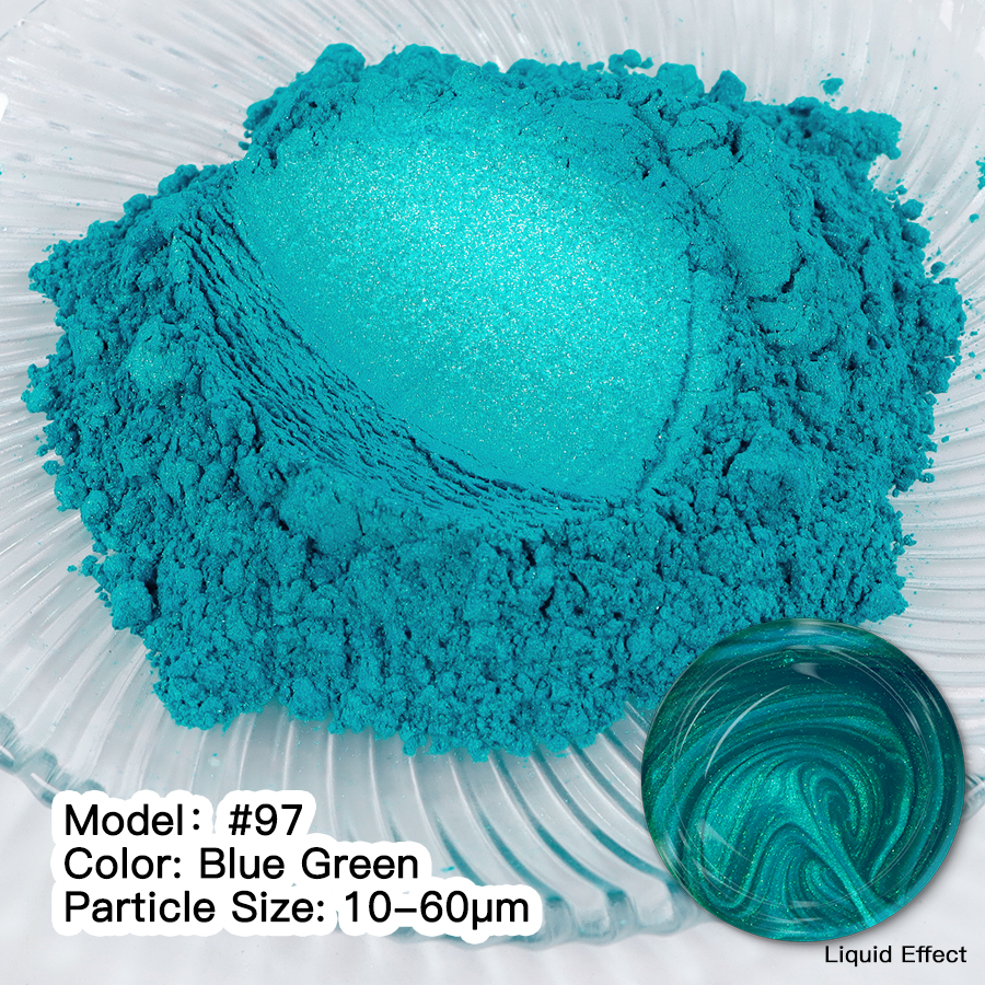 Мика Пигмент Turquoise  BLUE GREEN #97 Оцветители и пигменти Art, Home & Decor
