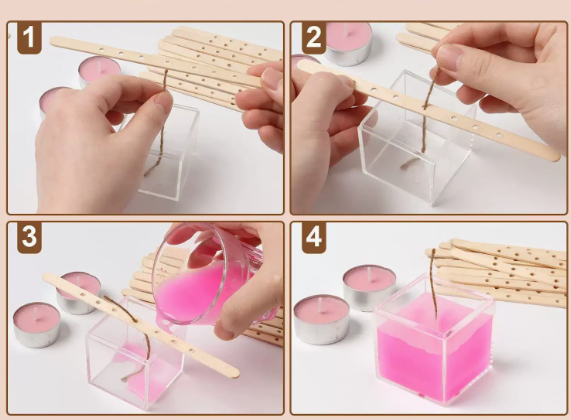 Wooden wick holders with 7 holes Candle accessories Art, Home & Decor 14 Wooden wick holders with 7 holes - Image 3