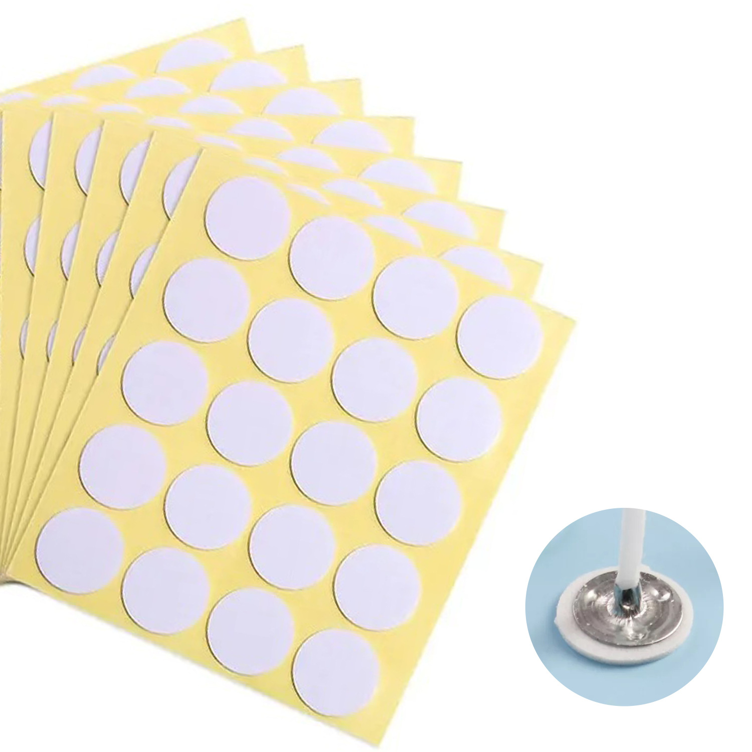 Self-adhesive wick stickers – 2 cm, 100 pcs Candle accessories Art, Home & Decor 14 Self-adhesive wick stickers - 2 cm, 100 pcs - Image 3