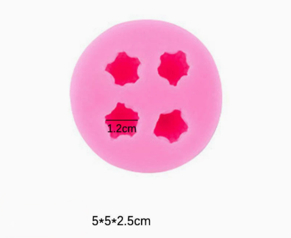 Pink mold mini Raspberries 4 pieces - №260718