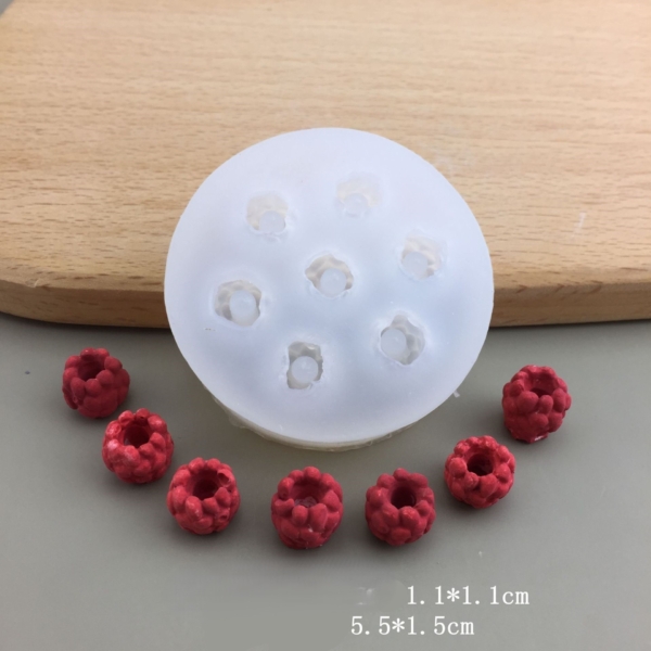 Silicone Mold Small Raspberries 7 pieces – №260707 Molds / Candle Molds Art, Home & Decor