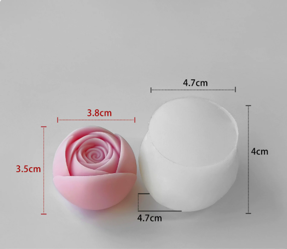Силиконов молд Роза Топче 3D №260774