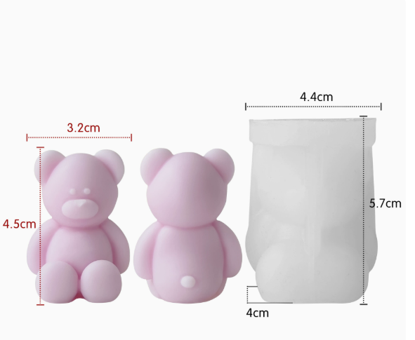 Силиконов молд/калъп Мини Мече 3D – №260739 Молдове /Калъпи за Епоксидна смола Art, Home & Decor