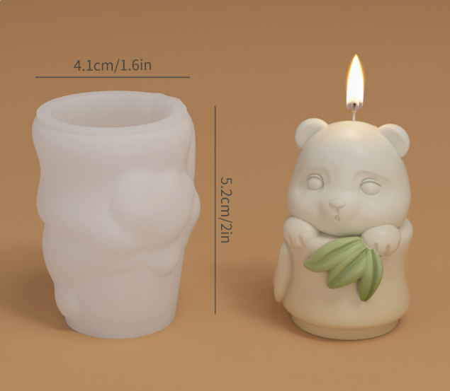 Silicone mold Panda with bamboo 3D – №260743 Moldova / Molds for Epoxy Resin Art, Home & Decor 12 Silicone mold Panda with bamboo 3D - №260743