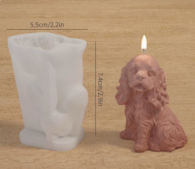 Silicone mold/cast Puppy with long ears 3D – №260746 Molds / Epoxy Resin Molds Art, Home & Decor 13 Silicone mold/cast Puppy with long ears 3D - №260746 - Image 2