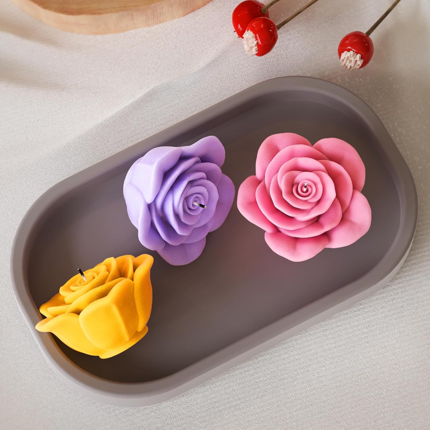Силиконов молд Гладка Роза 3D №260786 Молдове /Калъпи за Свещи Art, Home & Decor 13 Силиконов молд Гладка Роза 3D №260786 - Image 2