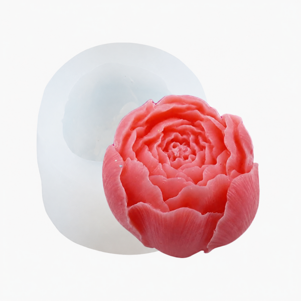 Силиконов молд Малък божур 3D №260773 Молдове /Калъпи за Свещи Art, Home & Decor