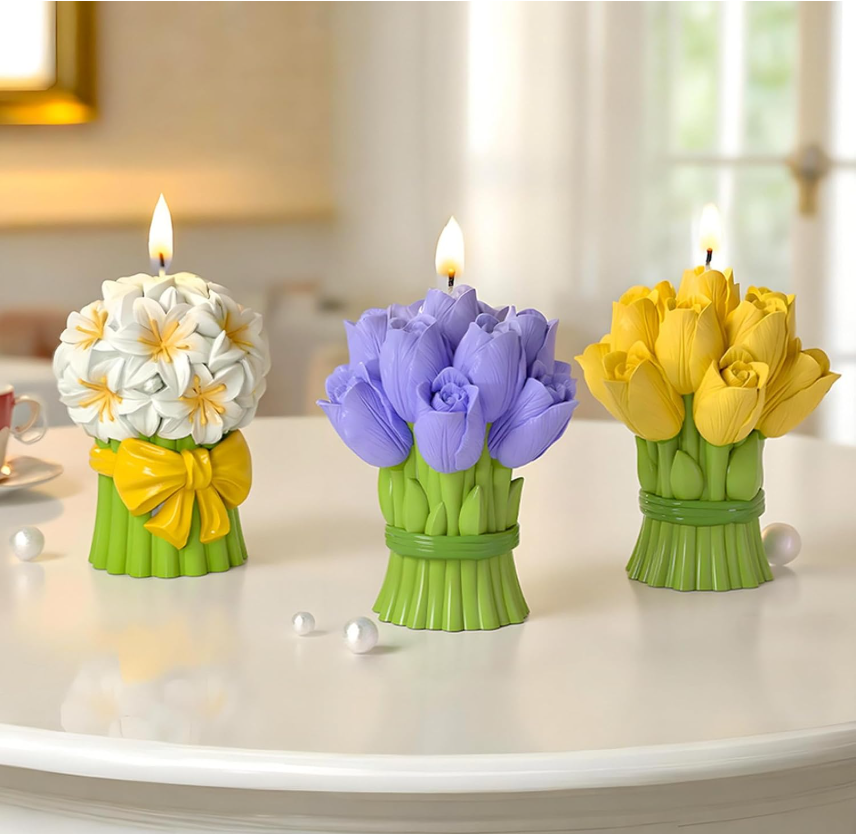 Силиконов молд Букет Лилии 3D №2607134 Молдове /Калъпи за Свещи Art, Home & Decor 15 Силиконов молд Букет Лилии 3D №2607134 - Image 4