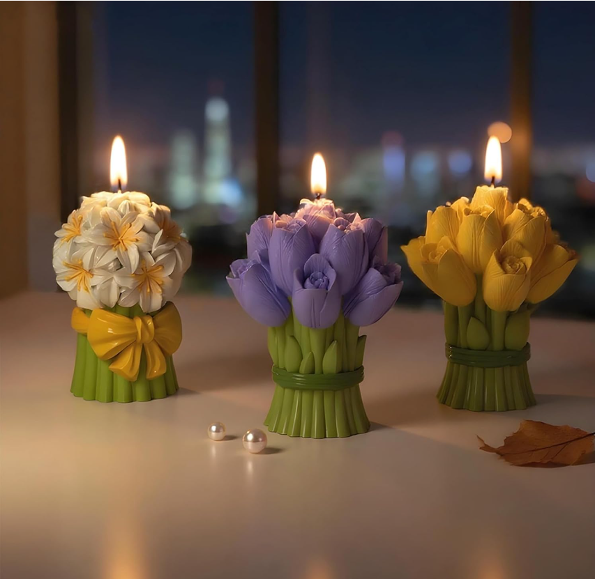 Силиконов молд Букет Лилии 3D №2607134 Молдове /Калъпи за Свещи Art, Home & Decor 16 Силиконов молд Букет Лилии 3D №2607134 - Image 5