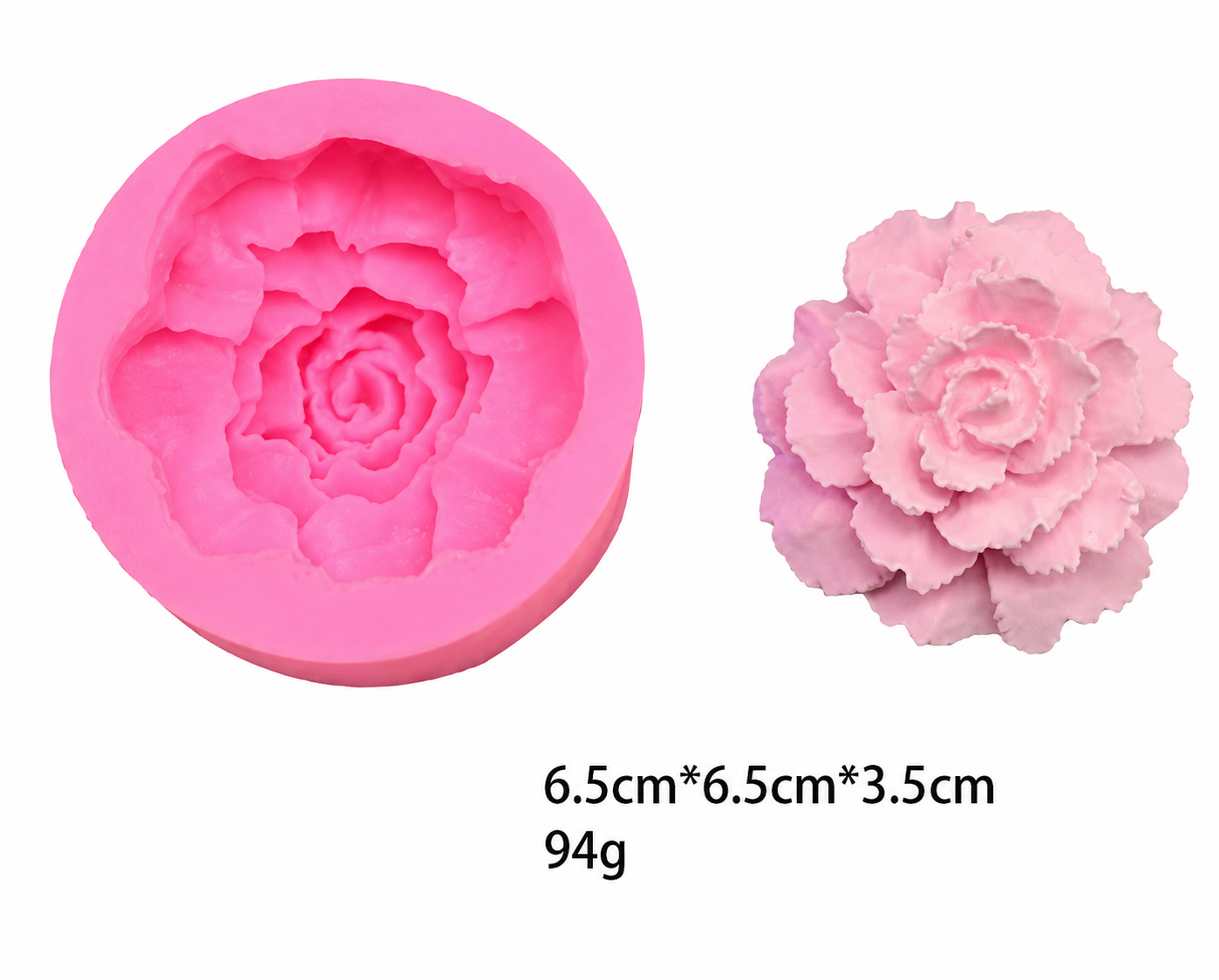 Силиконов молд Цъфнала Роза 3D №260787 Молдове /Калъпи за Свещи Art, Home & Decor 13 Силиконов молд Цъфнала Роза 3D №260787 - Image 2