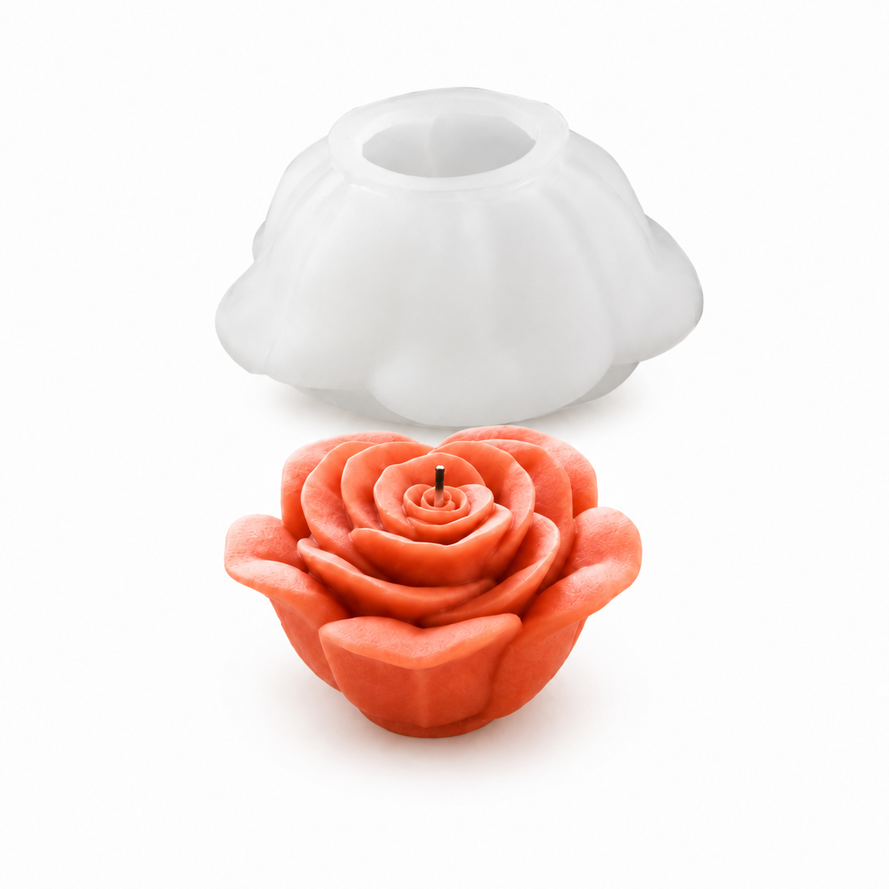 Силиконов молд Гладка Роза 3D №260786 Молдове /Калъпи за Свещи Art, Home & Decor 12 Силиконов молд Гладка Роза 3D №260786