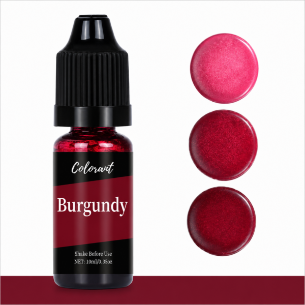 Течен оцветител за восък – Burgundy / Бордо 10 мл Оцветители за свещи Art, Home & Decor